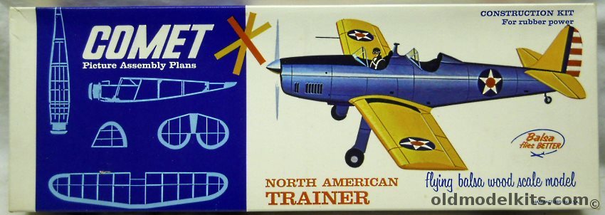 Comet North American NA-35 (Vega 35) - 17  1/8 inch Wingspan For Free Flight, 3301-198 plastic model kit